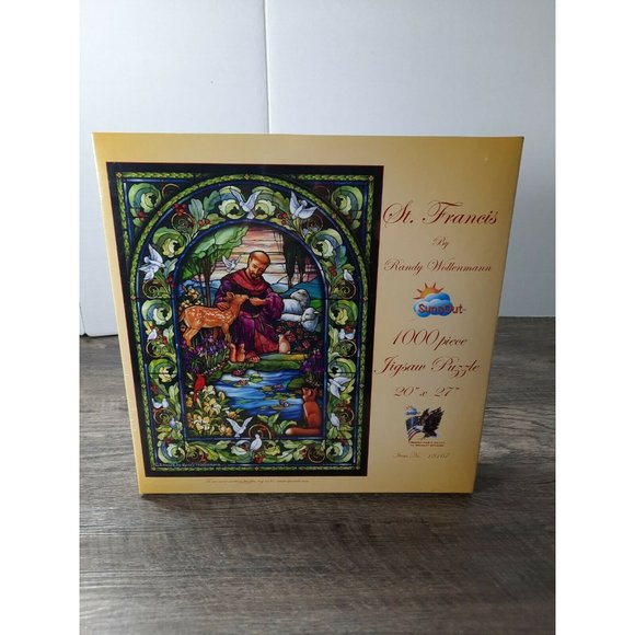 St. Francis 1000 pc Jigsaw Puzzle 20 x 27  sunsout - Picture 1 of 3